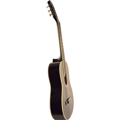 Guitarra Clásica De 3/4 Tapa Abeto La Sevillana A-23 Bk Negro