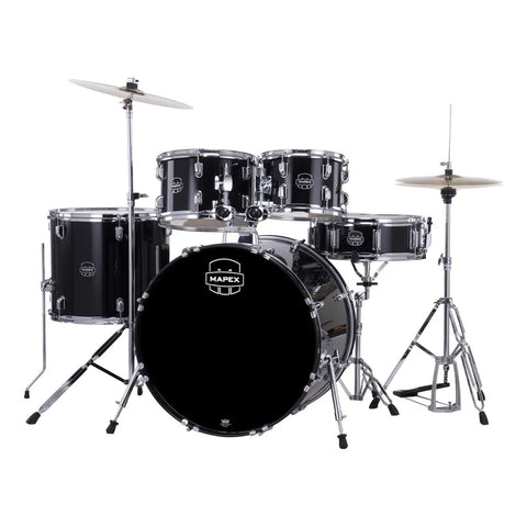 Batería De 5 Cuerpos Serie Comet Color Dark Black Cm5294ftcdks