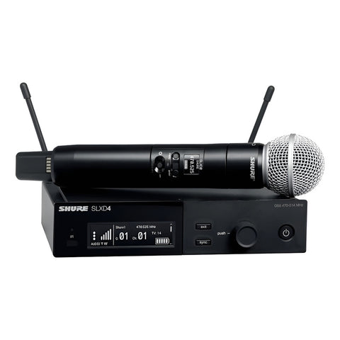 Sistema Inalámbrico Con Micrófono De Mano Shure Slxd24/sm58 Negro