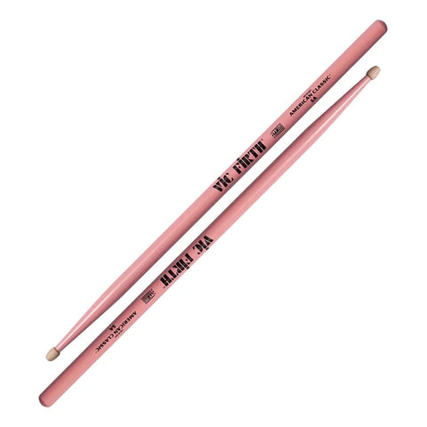 Vic Firth 5ap Baquetas 5a Punta De Madera Color Rosa