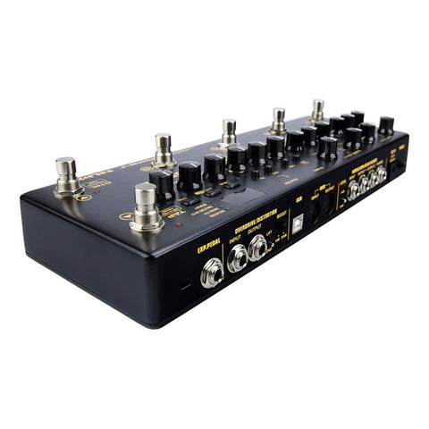 Pedal Multiefectos Nux Cerberus Nme-3 Guitarra Eléctrica 16 Efectos Chorus Delay Negro
