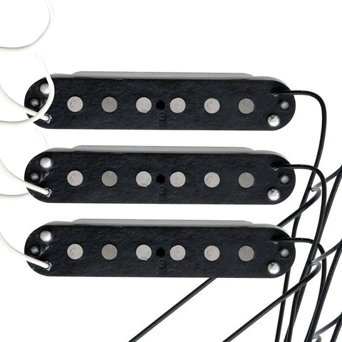 Set Pastillas Singlecoil Seymour Duncan Ssl-3 Hot For Strat Negro