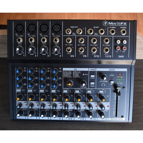 Mezcladora 12 Canales Compacta Con Efectos, Mackie Mix12fx