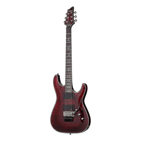Schecter Hellraiser C-1 Fr Guitarra Eléctrica, Cereza Negra Diestro Rojo Palo De Rosa