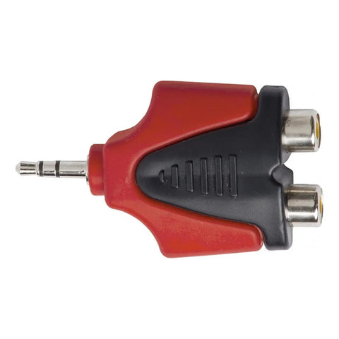 Adaptador Proel Plug 3.5mm A Rca Níquel Negro/rojo Alta Calidad At128pro