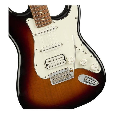 Guitarra Eléctrica Fender Player Stratocaster Hss De Aliso 3-color Sunburst Brillante Con Diapasón De Granadillo Brasileño