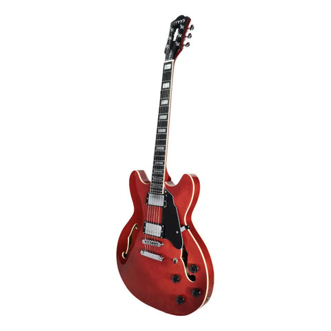 Guitarra Electrica Mars Hollowbody 335 Rojo Diestro Rojo