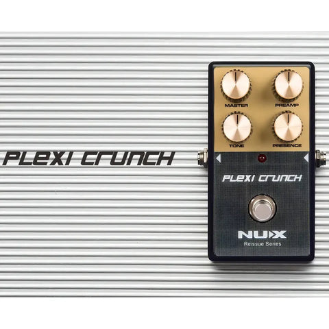 Pedal Distorsión Nux Plexi Crunch Reissue Guitarra Eléctrica Marrón