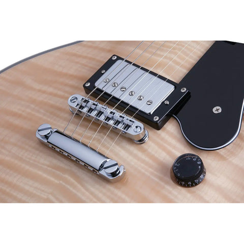 Guitarra Eléctrica Gloss Natural Schecter Solo-ii Custom Diestro Marrón Claro
