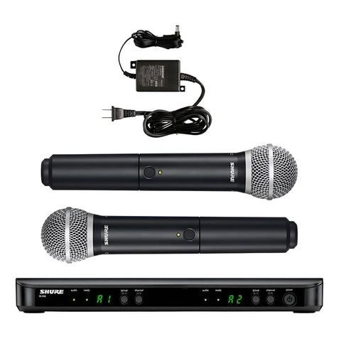 Shure Blx288/pg58-j11 Sistema Inalámbrico Con 2 Micrófonos Color Negro