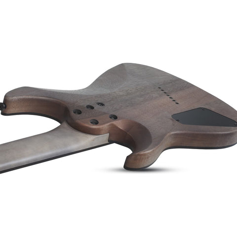 Guitarra 7 Cuerdas Schecter Omen Elite-7 Multiscale Blue Bur Diestro Azul Acero Palo De Rosa