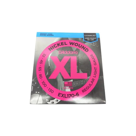 Cuerda Para Bajo De 6 Cuerdas Daddario 032 Exl170-6 Nickel