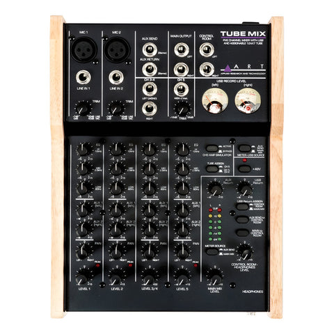 Interfaz De Audio Compacta Mezclador Usb A.r.t. Tube Mix Negro