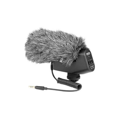 Micrófono Shotgun Condensador Unidireccional Boya By-vm600 Negro