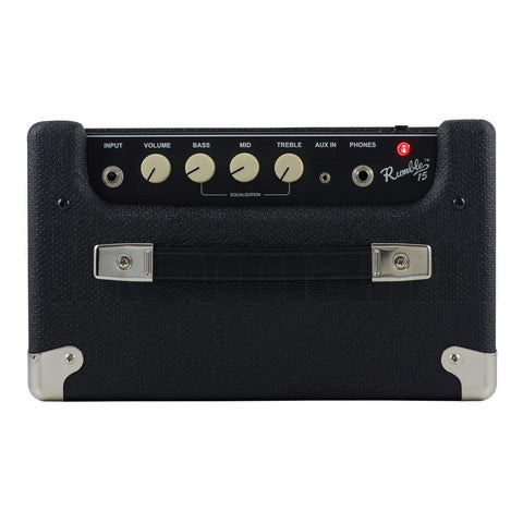 Amplificador Para Bajo De 15w Fender Rumble Series 15 Negro/plata