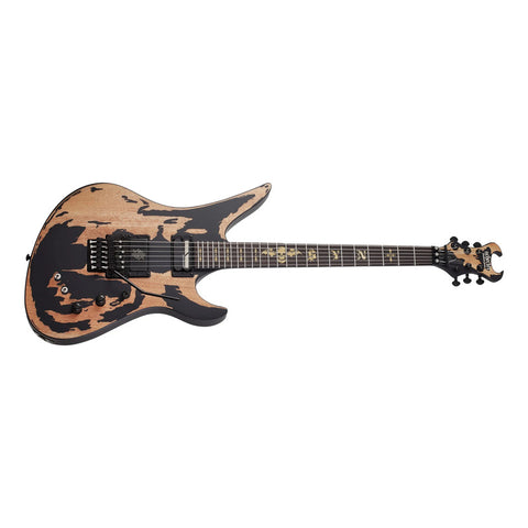 Guitarra Schecter Synyster Custom-s Distressed Satin Black Diestro Bordó