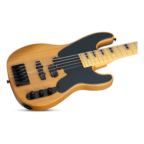 Bajo Electrico 5 Cuerdas Schecter Model-t Session-5 Diestro Naranja Claro Satin