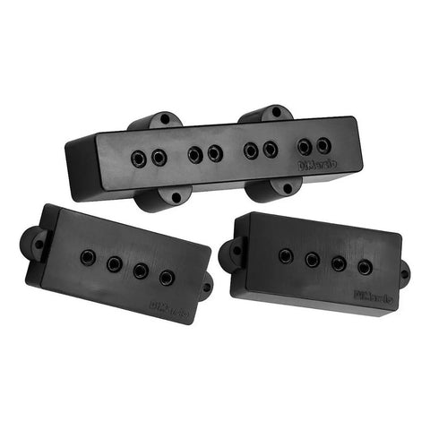 Pastillas Dimarzio Model P + J Para Bajo 4 Cuerdas Pasivas Negro