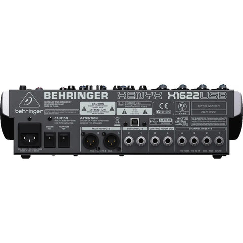 Mezcladora Con Interface Usb Behringer Xenyx X1622usb