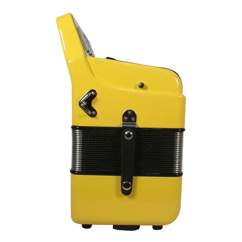 Acordeón Amarillo De Botones Tono De Fa Moretti Milan 3s Fbe