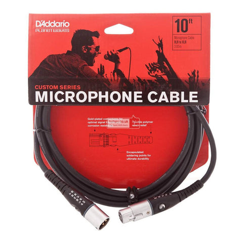 Cable Para Micrófono 3 Mts Xlr Planet Wave Pw-m-10