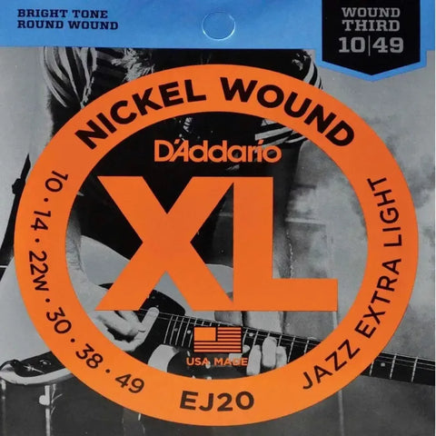Juego De Cuerdas Para Guitarra Eléctrica 10-49 D'addario Ej20