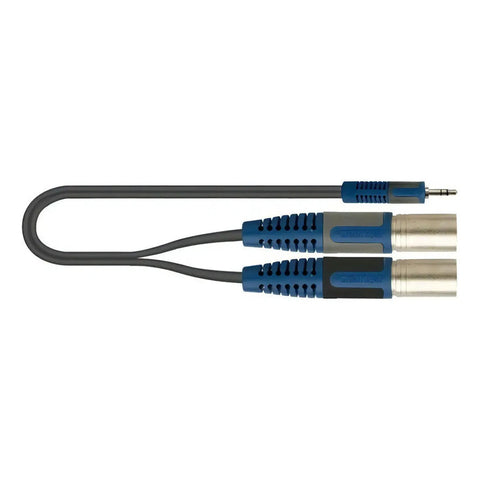 Cable Adaptador Quiklok Xlr Macho A Plug 3.5mm 3m Negro Rksa192-3