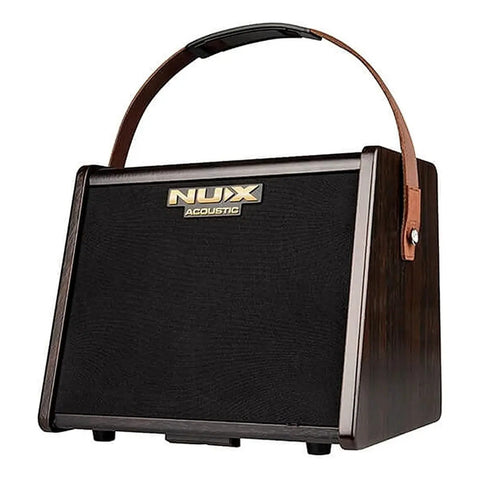 Amplificador Acustica Nux Ac-25 25w Bluetooth A Bateria Marrón Oscuro