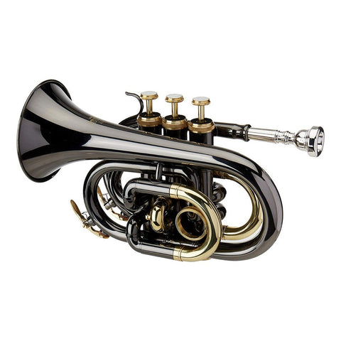 Trompeta Pocket Terminado Color Antracita Roy Benson Pt-101k