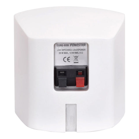 Par De Bafles De Instalacion De 12w Fonestar Cube-62 Whi - Blanco