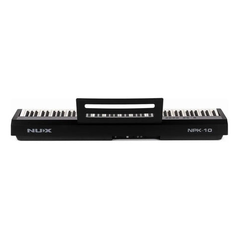 Piano Digital Nux Npk-10 88 Teclas Acción De Martillo Negro Portátil