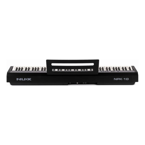 Piano Digital Nux Npk-10 88 Teclas Acción De Martillo Negro Portátil