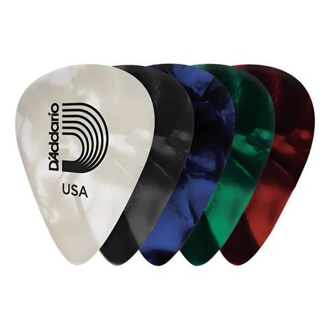 Paquete De 10 Púas 1.25 Mm P/guitarra Planet Waves 1cap7-10 Perlado/multicolor Púas Para Instrumentos De Cuerdas