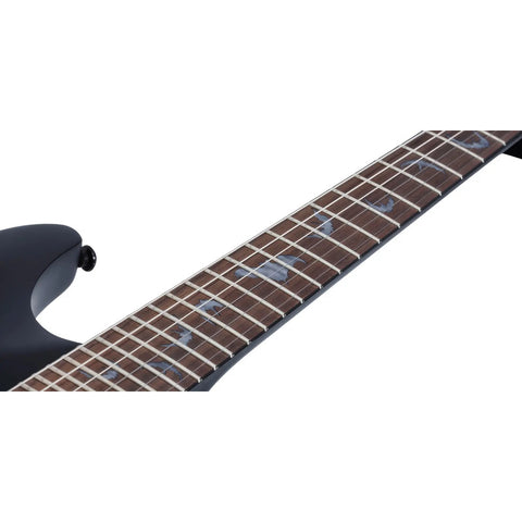Guitarra Eléctrica Schecter Damien-6 Negro Satinado Diestro Satin Black Palo De Rosa