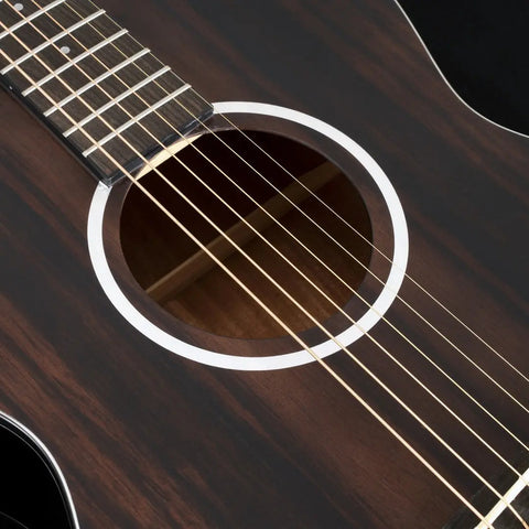 Guitarra Electroacústica De 6 Cuerdas Washburn Ebony Fe Marrón Oscuro Diestro