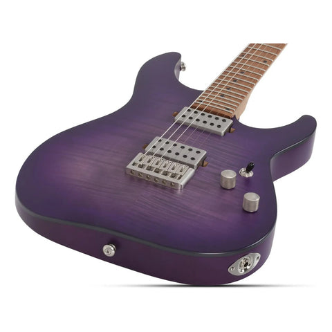 Schecter C-1 Standard Plus  Guitarra Eléctrica Morada Trans Diestro Morado