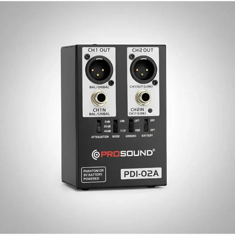 Caja Directa Activa 2 Canales Di20 Prosound Pdi-02a