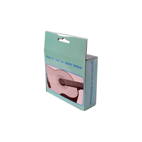 Pastilla Pasiva New Beat Pu-35 Con Volumen Para Guitarra Acústica Rojo