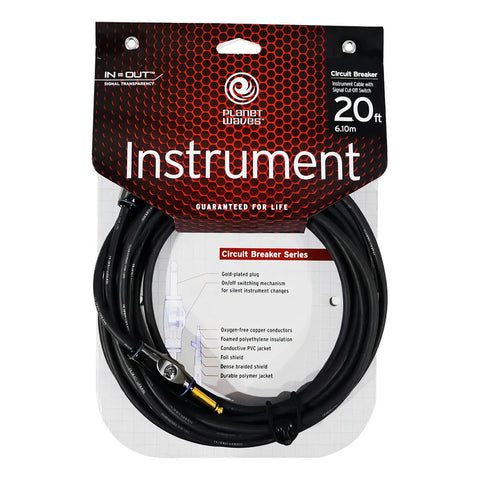 Cable Para Instrumentos Con Interruptor Planet Wave Pw-ag-20