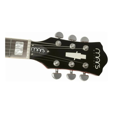 Guitarra Mars Eléctrica Mod. Archtop P90 Diestro Rojo Maple