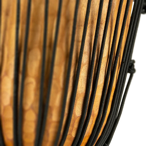 Djembe Una Sola Pieza De Caoba 12x24 PuLG Headliner Hdj4-l Amarillo