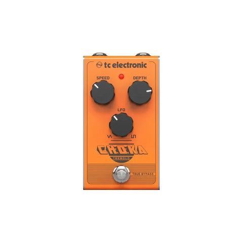 Tc Electronic Choka Pedal Efecto Tremolo Para Guitarra Color Naranja Claro