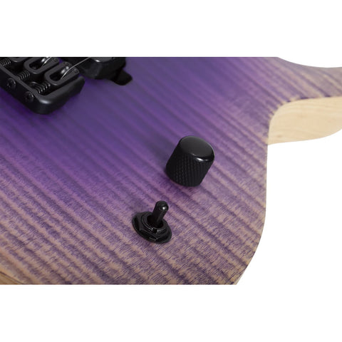 Guitarra Schecter Elect. John Browne Tao-7 Ozone Burst Diestro Índigo Ébano