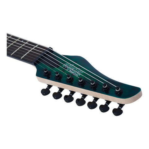 Guitarra Eléctrica Schecter C-7 Pro Caoba Aqua Burst Diapasón Wengué Diestro