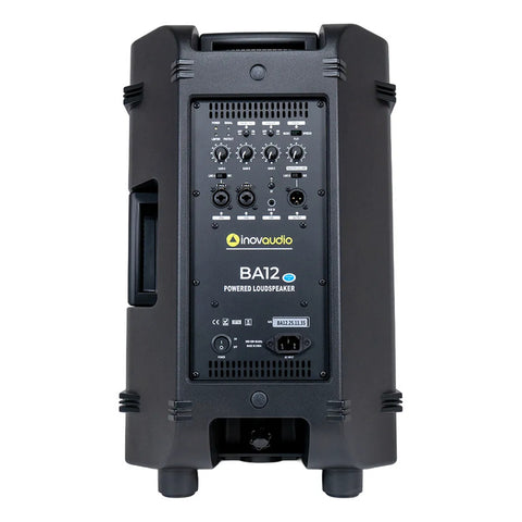 Bafle Amplificado Bluetooth Bocina De 12  Inovaudio Ba12 Negro