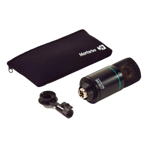Micrófono Condensador Montarbo Mm500x Cardoide Xlr Estudio Color Negro