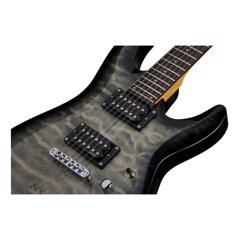 Guitarra Eléctrica 6 Cuerdas Zurda Schecter C-6 Plus Lh Zurdo Negro