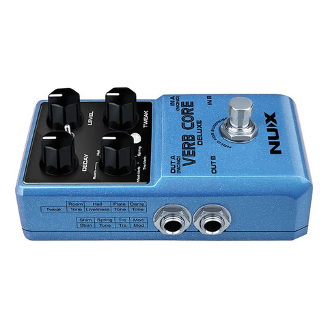 Pedal De Reverberación Nux Verb Core Deluxe Azul Acero