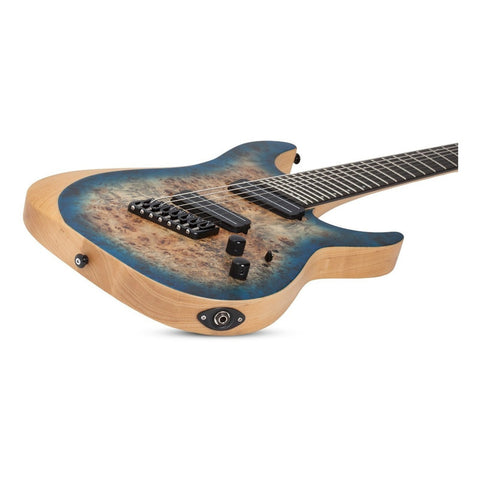 Guitarra Elec. 7 Cuerdas Schecter Reaper-7 Multi-scale Syb Diestro Satin Sky Burst Ébano