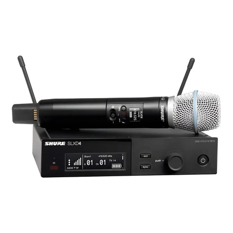 Sistema Inalámbrico Shure Slxd24/b87a Micrófono De Voz Color Negro